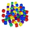 thumbnail image 4 of 100 Pcs/ensemble Six Côtés 10 mm Acrylique Transparent Por Multicolore, 4 of 8