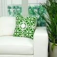 thumbnail image 4 of Parkland Collection Ceti Green and White Decorative Throw Pillow, 20 x 20 Cotton Square Pillow, 4 of 7