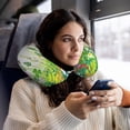 thumbnail image 6 of Daiia Plants and Insects Pattern Travel Pillow 100% Pure Memory Foam Travel Neck Pillow, Airplane Pillow U-Shaped Neck Pillow Ergonomic Travel Pillow, 6 of 8