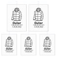 thumbnail image 1 of Hanging Vacuum Bags Space Saving Clothes Compression Storage Bag Reusable Empty Pump Bags Clothes Wardrobe Quilt Vacuum Pack 5PCS Type A, 1 of 6