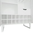 thumbnail image 5 of Strafriture Coffee Bar Cabinet with Storage, Fluted Wine Cabinet with Wine Rack & Glass Holder, Buffet Sideboard Liquor Cabinet for Kitchen, Dining Room, Living Room, Walnut, White, 5 of 13