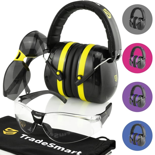 TRADESMART Hearing Protection/Ear and Eye Protection for Shooting Safety Ear Muffs & Shooting