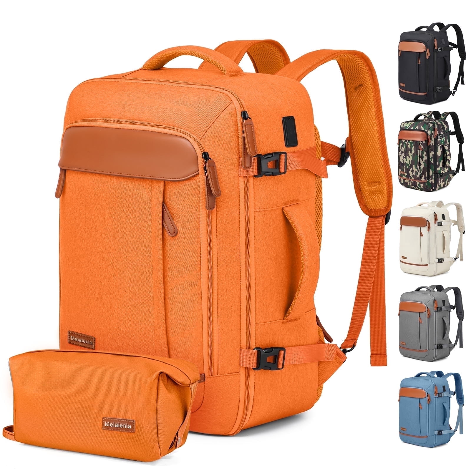 Duchamp Mens Nylon Backpack, Carry-On Travel Bag, Suitcase with