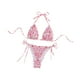 thumbnail image 4 of Traje de baño de dos piezas Tankini femenino transpirable para mujer para fiesta de verano Rosa, 4 of 9