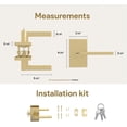 thumbnail image 2 of Mega Handles | Glamor Entry Door Lever | Satin Brass, 2 of 4