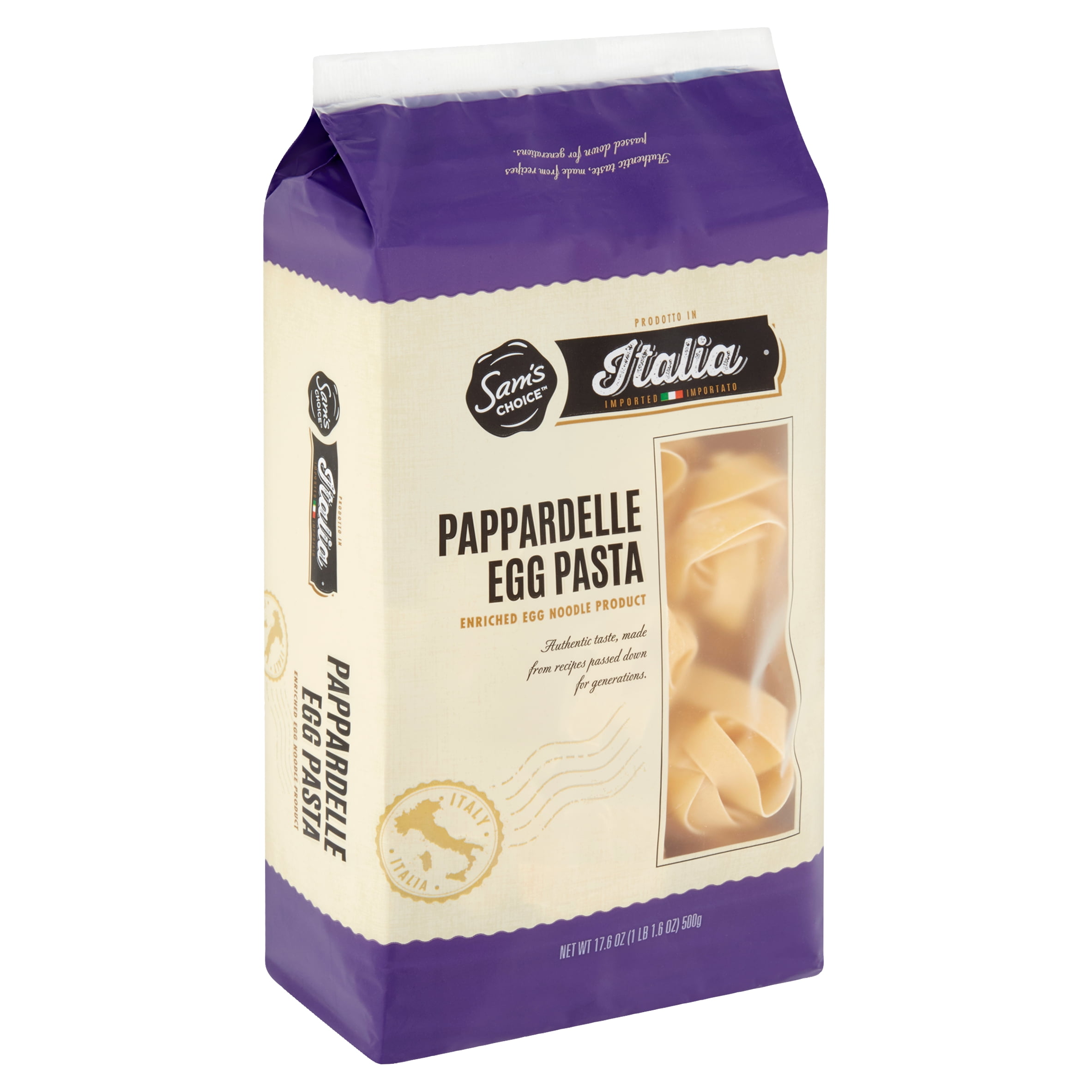 Sam S Choice Italia Pappardelle Egg Pasta 17 6 Oz Walmart Com