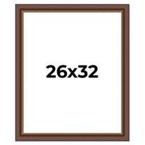 26x32 Copper and Brown Real Wood Picture Frame Width 2 inches | Interior Frame Depth 0.5 inches |