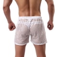thumbnail image 4 of Men's Sexy Hollow Boxer Shorts Lingerie Lounge Boxers Underwear Pajamas, 4 of 4
