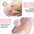 thumbnail image 4 of 4-in-1 Large Gaming Mouse Pad, Keyboard Wrist Rest Pad & Wrist Support Mousepad Set, Extended Desk Pad Waterproof Desk Mat for Home Office Study Game-Pink Gold Marble, 4 of 6