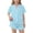 Light Blue, variant on ITSAME Girls Outfit Sets, Fashion Print Lapel Button Up Tops and Shorts Casual Home Clothes 2-Piece Black Size 10