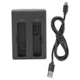 thumbnail image 4 of Camera Dual Slot Battery Charger, Camera Battery Charger Camera Accessories Plastic + Metal Vertical Portable  For Action Camera, 4 of 8