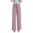 thumbnail image 3 of Ame Women’s Ultra-Soft Cotton Comfy Stretch Pajama/Lounge Pants Elegant, 3 of 7