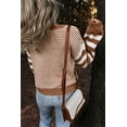 thumbnail image 3 of Ushdele Embrace the Trend with Our Chic Brown Stripe Sweater!, 3 of 8