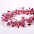 thumbnail image 2 of Valentines Day Garland 10FT/16.4FT/33FT/50FT Valentines Day Decor Red Heart Tinsel Garland Metallic Glitter Hanging Garland Valentines Decorations for Home Mantel Indoor Outdoor Wedding Galentines Pa, 2 of 9