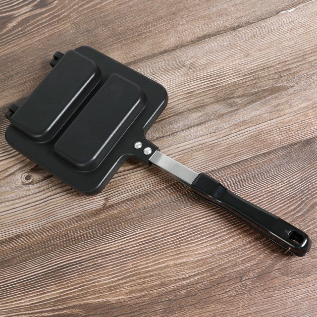 NUAHRHY Panini Press Sandwich Maker Double Side Square Pan Panini Maker with Handle Safe Detachable Square Pan Panini Maker Slip Proof Unique Design Sandwich Maker for Kitchens