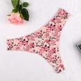 thumbnail image 2 of Aayomet Culotte Sans Couture pour Femmes Taille Basse g-String (Rose, m), 2 of 4