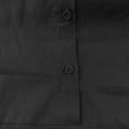 thumbnail image 5 of WREESH Women's Cotton Linen Button Up Shirt Collared Lightweight Summer Casual Short Sleeve Top, 5 of 5