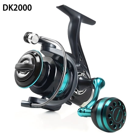 Spinning Fishing Reel 5.2:1 Gear Ratio Full Metal Handle Large Spool 1000-7000 Series