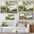 thumbnail image 4 of Designart "Birch Tree Forest Nature's Essence II" Landscapes Framed Wall Art Decor - Country Green Tree Living Room Framed Canvas Art, 4 of 6