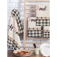 thumbnail image 2 of Spring Flowers Kitchen Dish Towels for Drying Dishes Set of 2, Vintage Watercolor Black Plaid on Linen Waffle Weave Microfiber Hand Tea Bathroom Towels Quick Dry & Absorbent Towel 15.7x23.6, 2 of 7