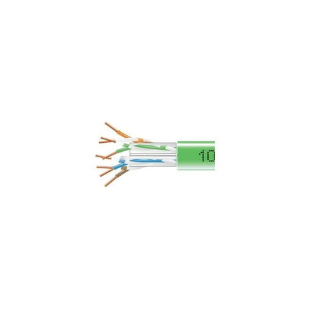 UPC: 0822088066002 | Black Box EYN879B-PB-1000 GigaTrue CAT6 550-MHz Solid Bulk Cable – Unshielded  Plenum  Green  1000-ft. Pull Box