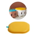 thumbnail image 4 of Taburete de almacenamiento Macarena Otomana de almacenamiento plegable amarillo, 4 of 8