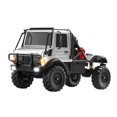 thumbnail image 1 of Camioneta RC 1/18, camión de transporte a control remoto, todoterreno, vehículo todoterreno RC, coche de escalada sobre orugas para niños y adultos, plata, 1 of 7