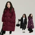 thumbnail image 6 of KAUOD Teen Girls Long Puffer Coats Winter Waterproof Padded Insulated Ski Jackets Kids Quilted Knee Length down Outwear, 6 of 8