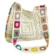 thumbnail image 4 of Bolso de crochet, bolso hueco, práctico, elegante, para mujer, bolso de hombro, para playa, verano Beige, 4 of 9