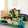 thumbnail image 4 of Manfei Brown Bear Queen Comforter Set,Sunset Mountain Comforter Sets Queen,Navy Blue Reversible,3 Pieces,1 Comforter and 2 Pillowcases, 4 of 7