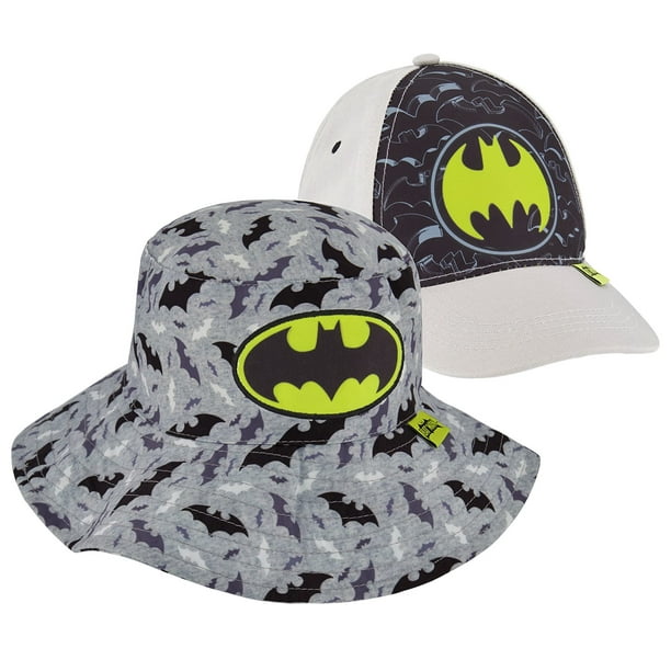 DC Comics Kids Boys, Batman Toddler Cap and Baby Sunhat, UPF 50+ Uv Sun  Protection Boonie – Ages 2-4, Bucket and Baseball Hat, 2-4T 