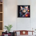 thumbnail image 3 of 5D DIY Taladro Cuadrado AB Parcial Dazzle Cat 45x45cm, 3 of 9