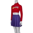 thumbnail image 2 of Mabel Pines Same Dress - Women's Red Crop Top & Shooting Star Rainbow Mini Skirt Set, 2 of 9