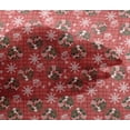 thumbnail image 4 of oneOone Viscose Chiffon Red Fabric Christmas Christmas Craft Projects Decor Fabric Printed By The Yard 42 Inch Wide, 4 of 4