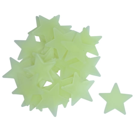 

35 x Mini stars phosphorescent Wall Stickers fluorescent Glow musk phosphorescent light night