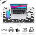 thumbnail image 5 of Long Mouse Pads for Desk,Halloween Bat Swarm Pattern Desk Mats on Top Of Desks, Desk Mouse Pad Extra Large with 3mm Non-Slip Base and Stitched Edge for Gaming,Office,Work,Home 31.5"x15.7", 5 of 6