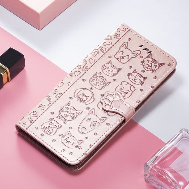 Funda de teléfono con tapa delgada para Xiaomi, carcasa magnética con patrón de perro y gato, 13 Pro, 12 Ultra, 11T, 10T, 9 Pro, 10 Youth, 5G zhangmengya LED