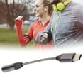 thumbnail image 4 of Type C To Headphone Female Adapter, Silver Plated Copper Wire Type C To 3.5mm Adapter Gray Lossless  For Laptop, 4 of 8
