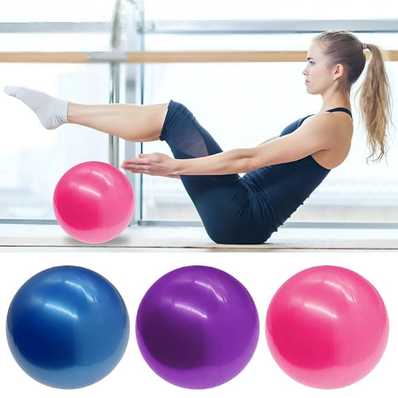 BESTSKY 6 Inch Mini Exercise Ball, Small Pilates Stability Ball for Women, Portable Yoga Workout & Physical Therapy Fitness Prop, Purple