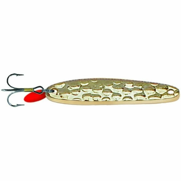 Swedish Pimple Jigging Lure, 1/3 oz, 1-7/8 in, Hammered Gold