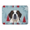 thumbnail image 1 of Carolines Treasures BB1742RUG Winter Holiday Saint Bernard Machine Washable Memory Foam Mat, 1 of 4