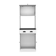 thumbnail image 2 of Apex 66.3" H Kitchen Pantry, Drawer, 2 Cabinets, Microwave Stand, White/black - And Functional Pantry H, Stand Efficient Storage Cabinet, 2 of 3