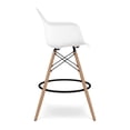 thumbnail image 4 of Aron Living Pyramid 28" Plastic Counter Stools with Arms in White (Set of 4), 4 of 6