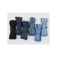 thumbnail image 5 of INSPIRE CHIC Cotton Blend Denim Flat Shoelace, 0.31'' Width Shoe Laces for Sneakers Dark Blue 120CM/47.24", 5 of 7