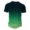 thumbnail image 5 of Zylanna Men's Short Sleeve T-Shirts, Gradient Color Crew Neck Summer Lightweight Daily leisure Tops for Men Multicolor Size 3XL, 5 of 5