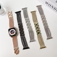 thumbnail image 3 of Compatible with Apple Watch Band 49mm for Women with Zinc Alloy Wristband with 8-row Chain Bracelet Strap Steel iWatch Series 9 8 7 SE2 6 5 4, (41mm 40mm 38mm),Silver, 3 of 3