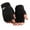 Cool Black, variant on Mosey 1 Pair Men Autumn Winter Riding Gloves Half Finger Faux Leather Elastic Cuffs Solid Color Sports Climbing Fitness Driving Mittens