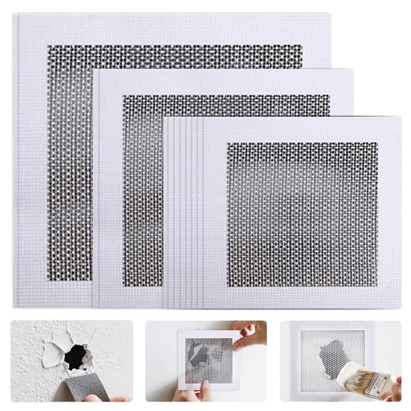 Kabuer Drywall Repair Kit,12-Piece Set with Aluminum Wall Patches and Self-Adhesive Mesh,3 Size