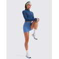 thumbnail image 3 of CRZ YOGA Butterluxe Cropped Athletic Jackets for Women Full Zip Up Track Tops, 3 of 5