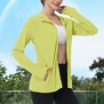 thumbnail image 2 of SHTXOZHI Veste Athlétique Légère pour Femmes Protection Solaire Fermeture Éclair Complète Manches Longues Chandails à Capuchon Randonnée Plein Air, 2 of 7